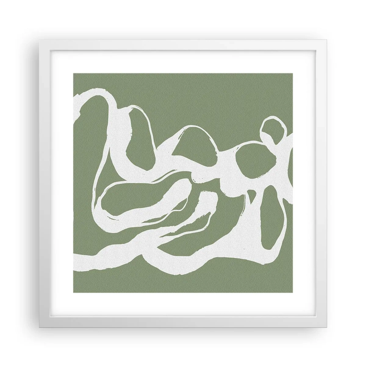 Poster în ramă albă - Chemarea spațiului - 40x40 cm