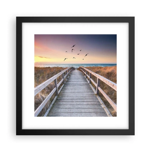 Poster în ramă neagră - Spațiul pentru a zbura - 30x30 cm