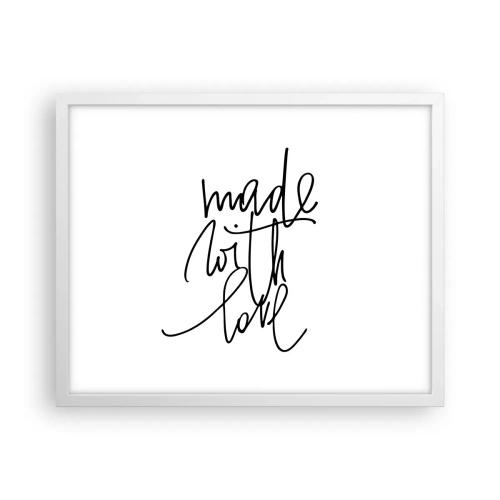 Poster în ramă albă - Cel mai bun brand - 50x40 cm