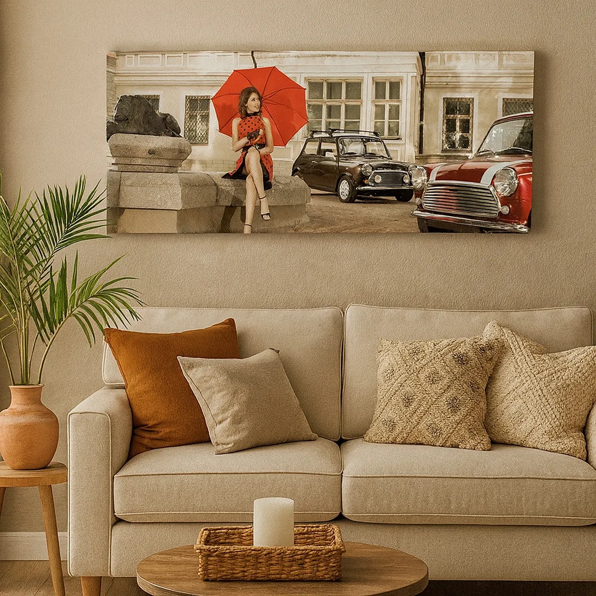 Tablou pe pânză - O mini-călătorie sentimentală - 30x30 cm