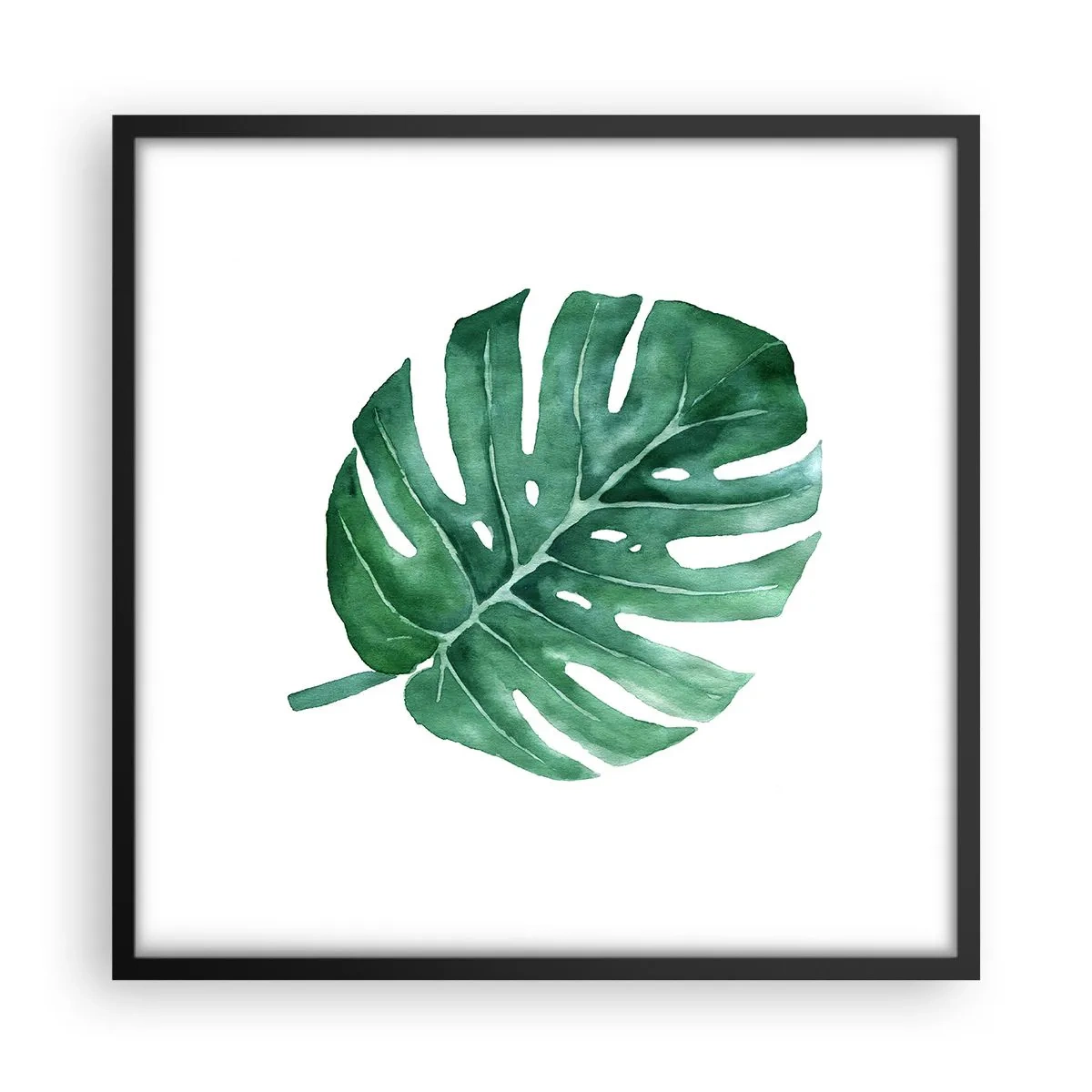 Poster în ramă neagră - Conceptul verde - 50x50 cm