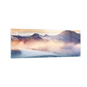 Tablou pe sticlă - Forța și puritatea naturii - 140x50 cm