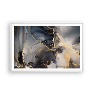 Poster în ramă albă - Viața unei pietre - 91x61 cm