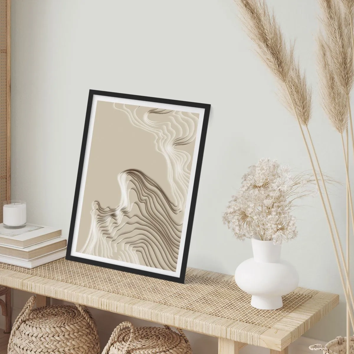 Poster în ramă neagră - Topografia artei - 30x40 cm