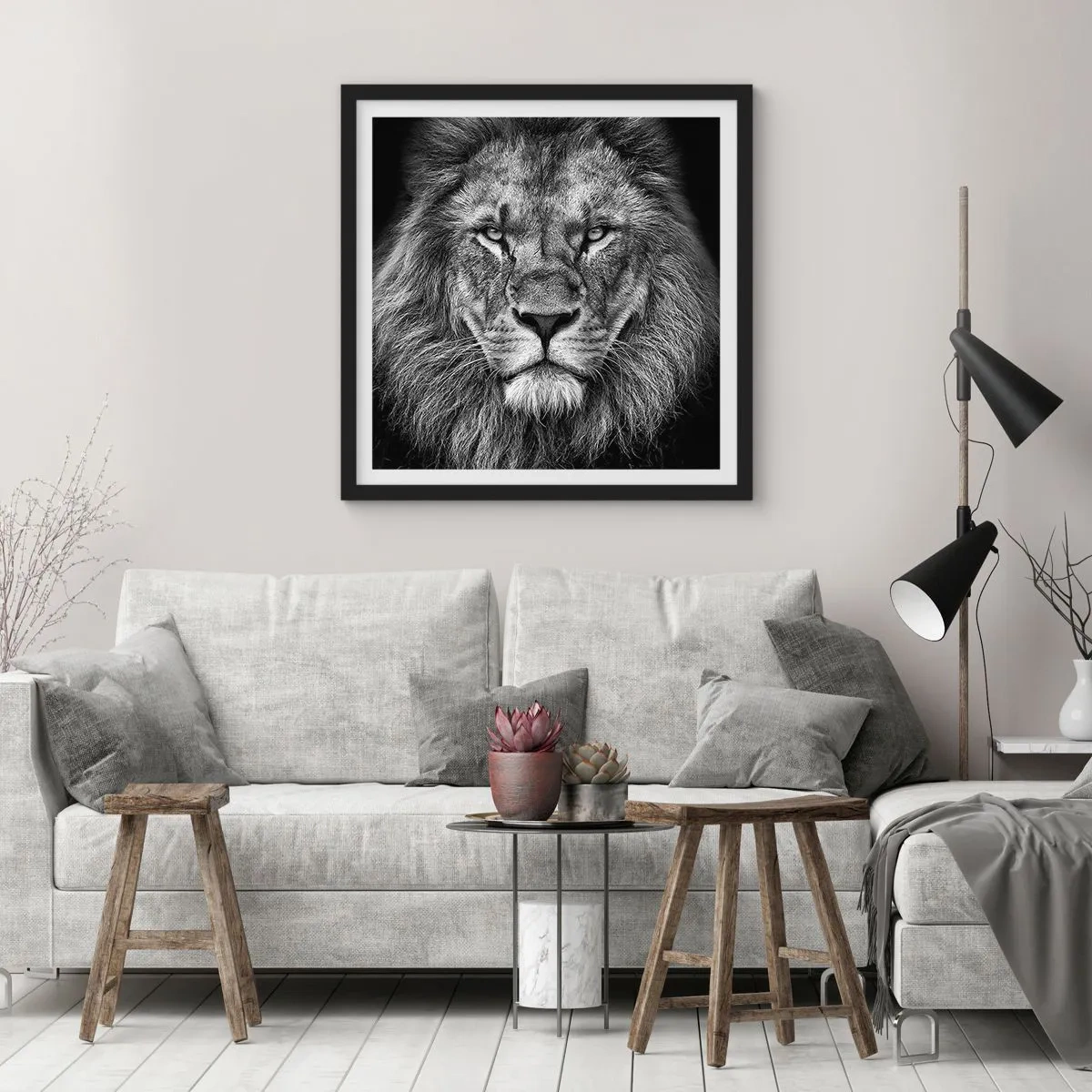 Poster în ramă neagră - În ținuta de încoronare - 50x50 cm
