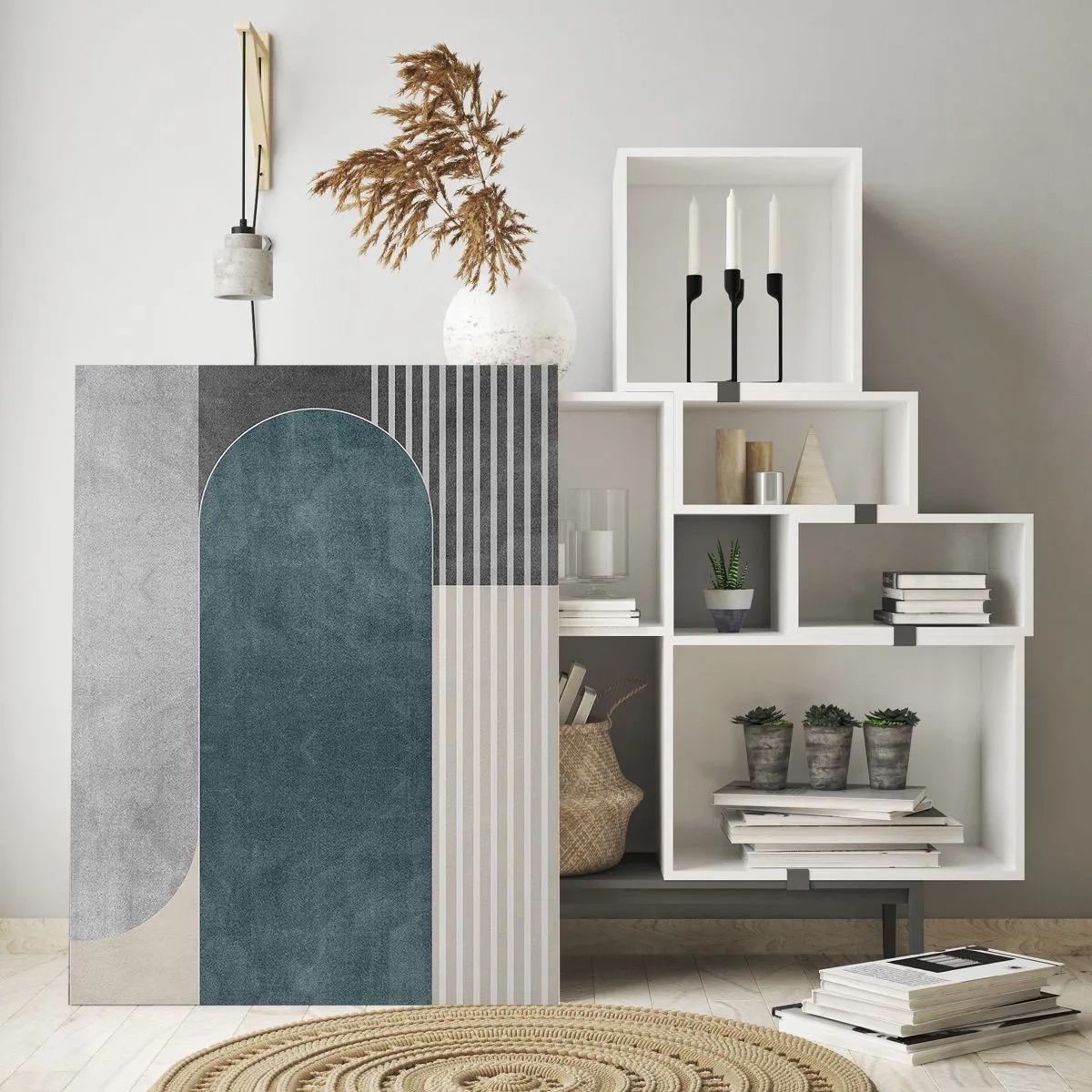 Tablou pe sticlă - Compoziție de nivel - 70x100 cm