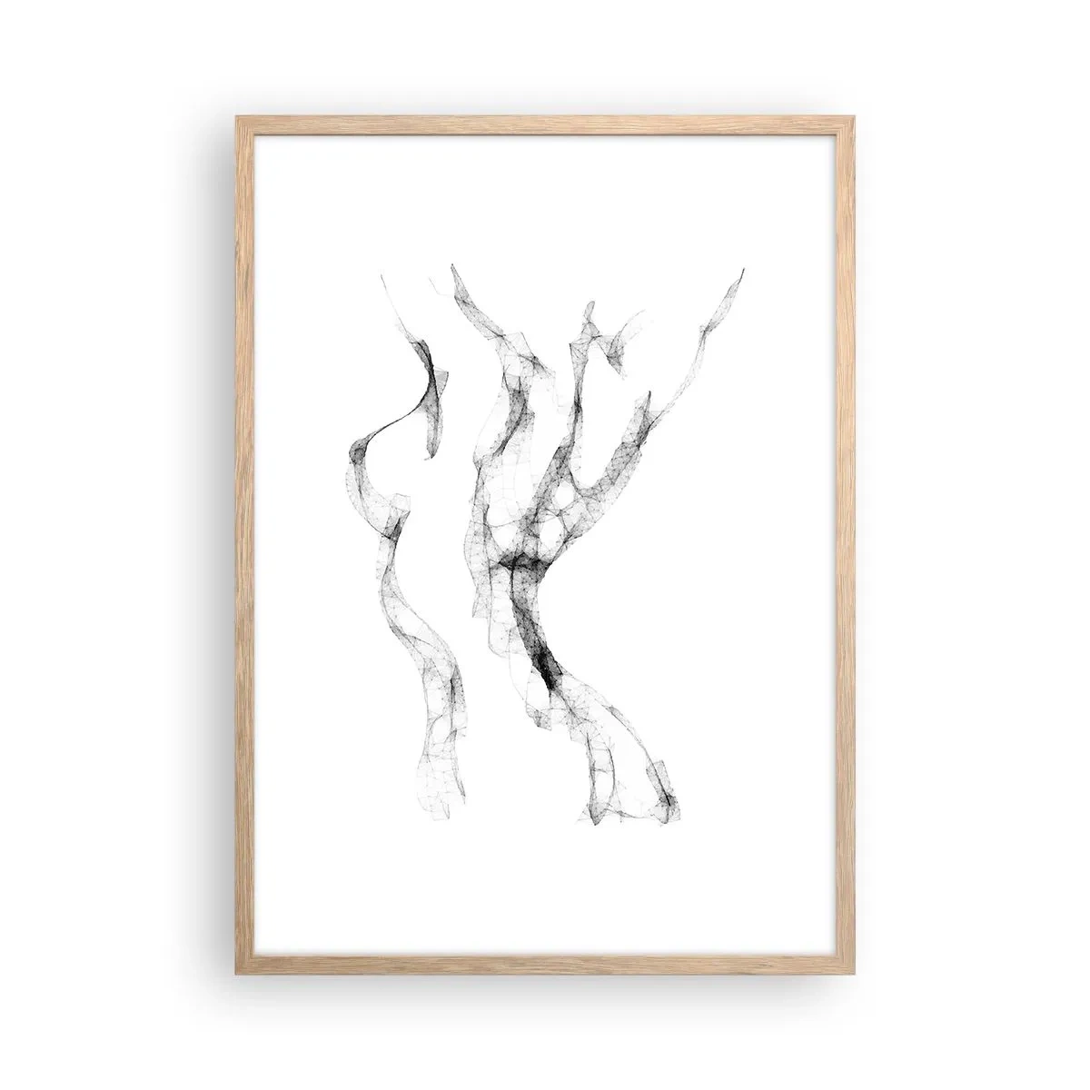 Poster în ramă de stejar deschis - Frumoasa și puternică - 50x70 cm