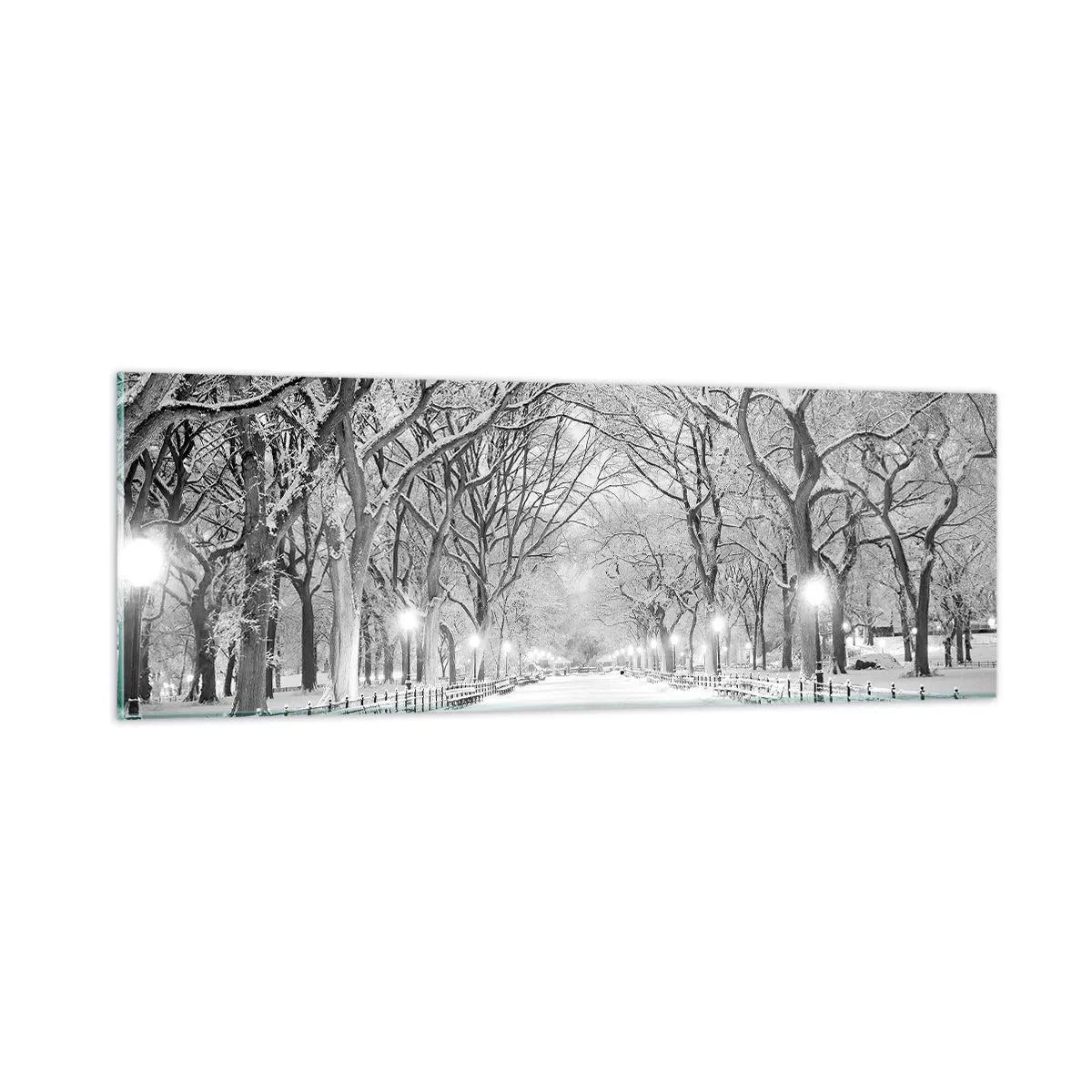 Tablou pe sticlă - Cele patru anotimpuri – iarna - 90x30 cm
