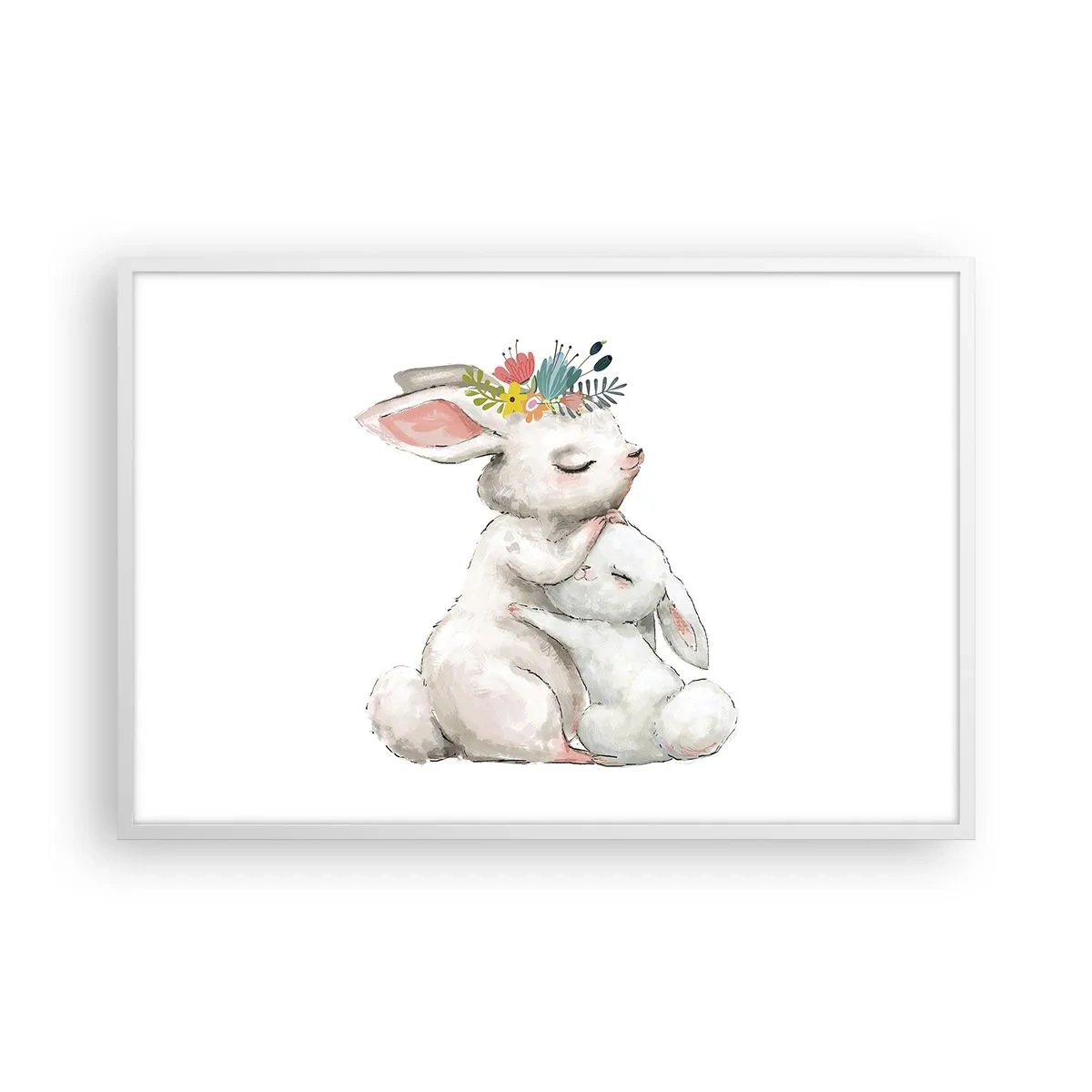 Poster în ramă albă - Ca la mama - 91x61 cm