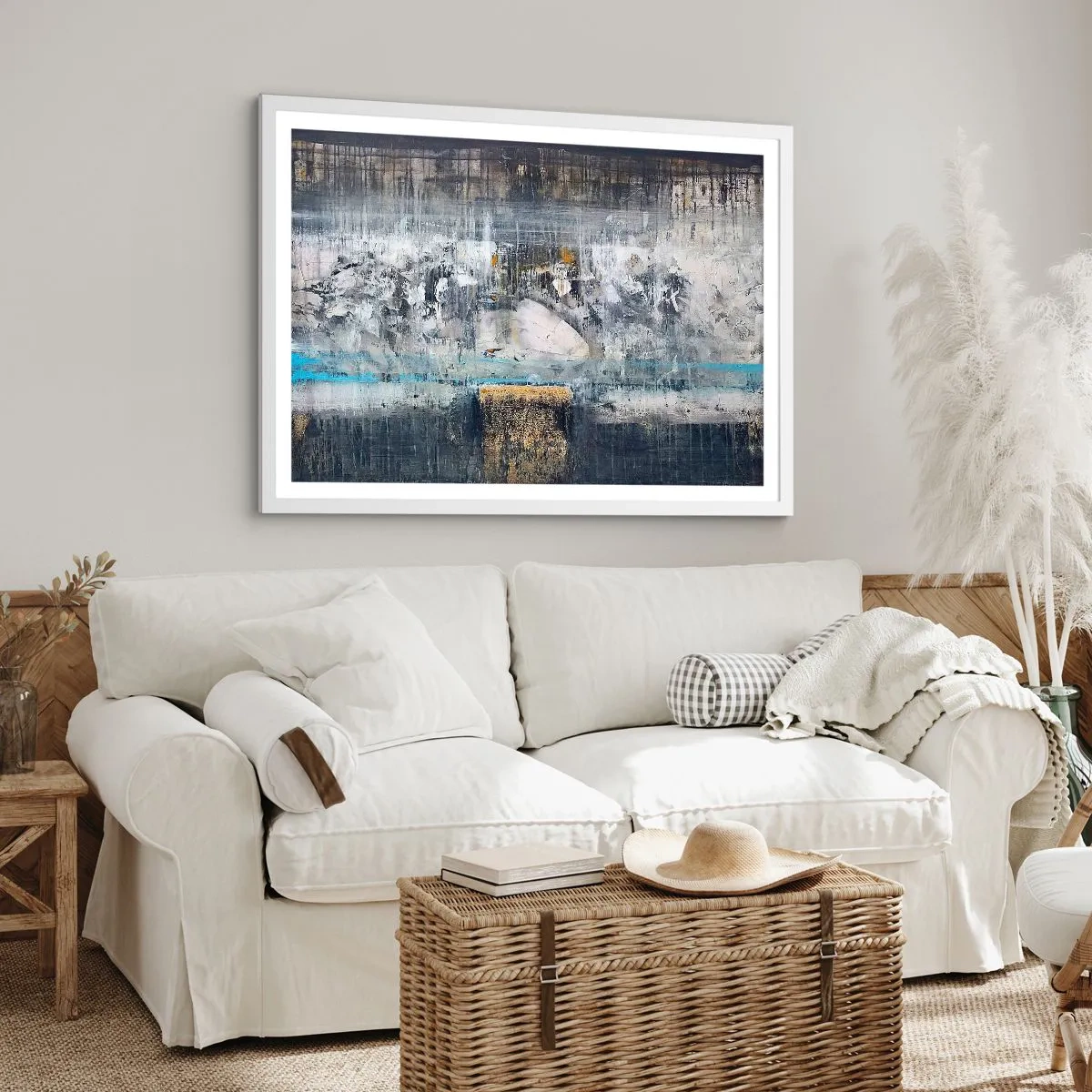 Poster în ramă albă - Ca pe gheață, ca pe asfalt - 100x70 cm