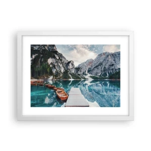 Poster în ramă albă - Îți vom arăta frumusețea - 40x30 cm