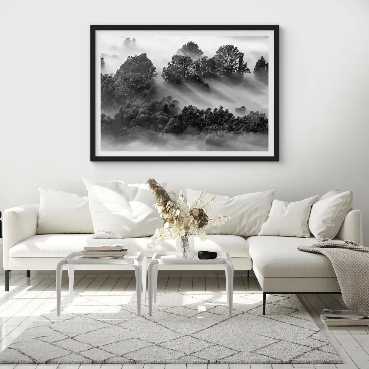 Poster în ramă neagră - Trezindu-se din somn - 40x30 cm