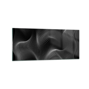 Tablou pe sticlă - Dansul luminii în spațiu - 120x50 cm