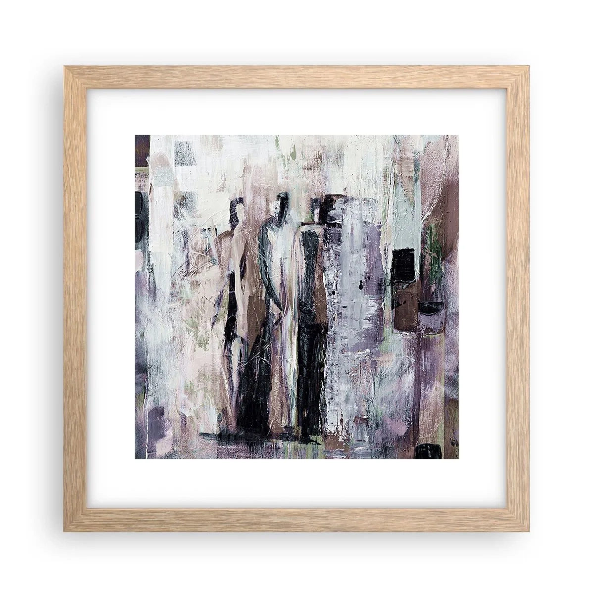 Poster în ramă de stejar deschis - Cei trei misterioși - 30x30 cm
