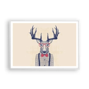 Poster în ramă albă - O extravaganță jucăușă - 100x70 cm