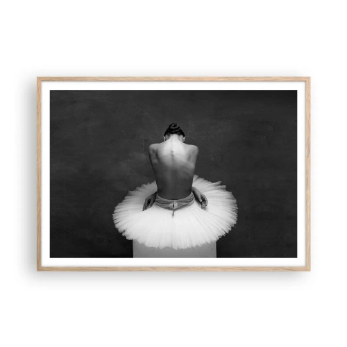 Poster în ramă de stejar deschis - Chiar înflorește - 100x70 cm