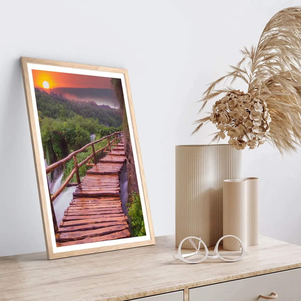 Poster în ramă de stejar deschis - Frumusețe de necrezut - 40x50 cm