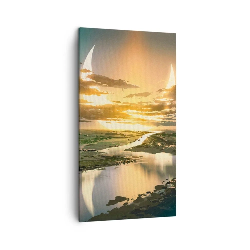 Tablou pe pânză - Undeva într-o galaxie foarte, foarte îndepărtată - 45x80 cm