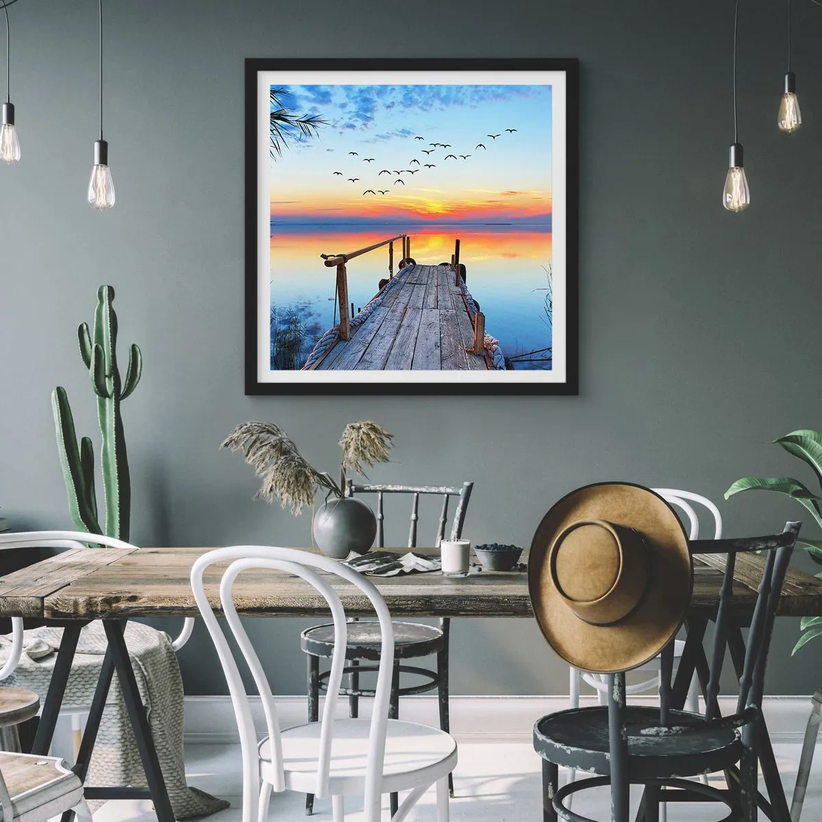 Poster în ramă neagră - E timpul să ne întoarcem... - 30x30 cm
