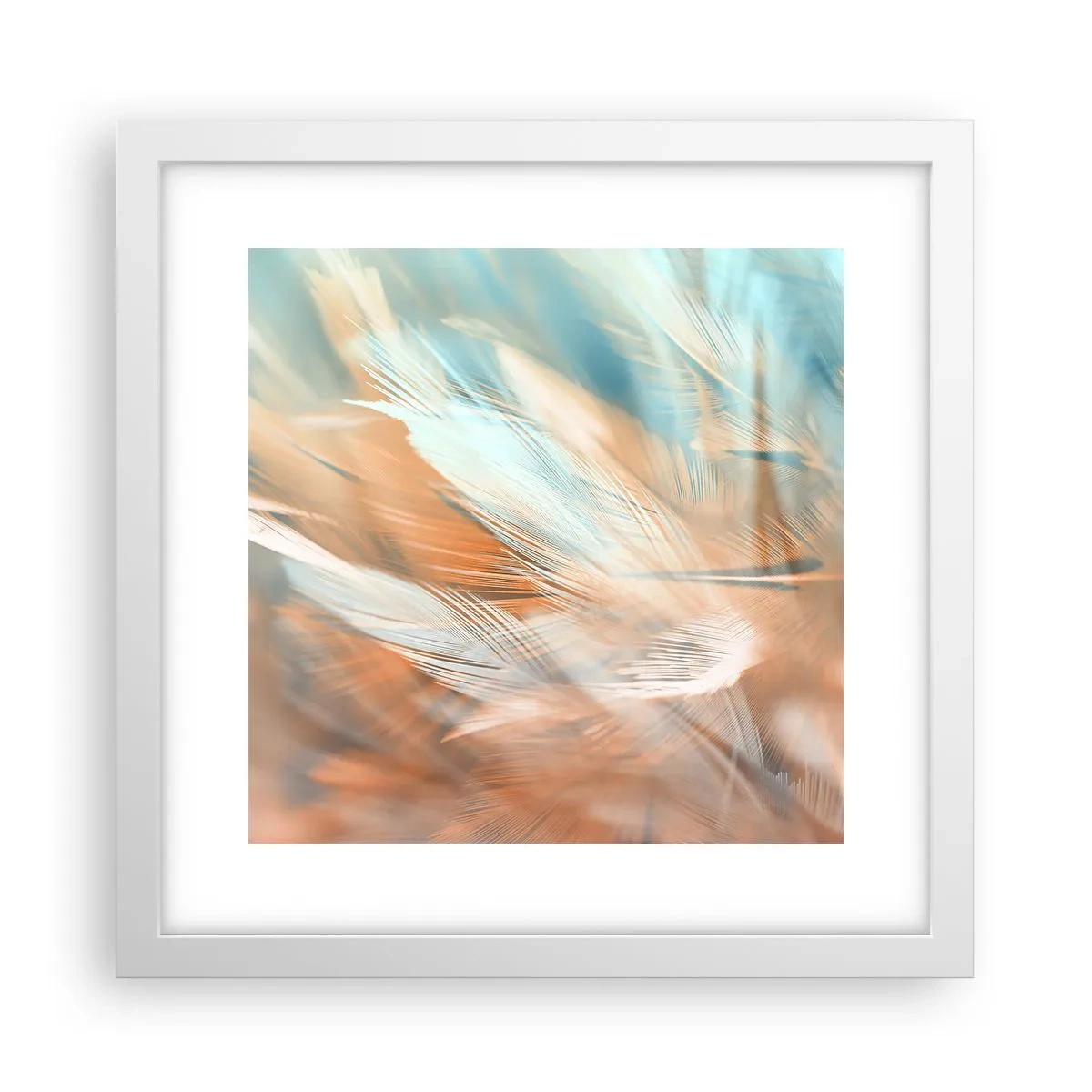 Poster în ramă albă - În țara blândeții - 30x30 cm