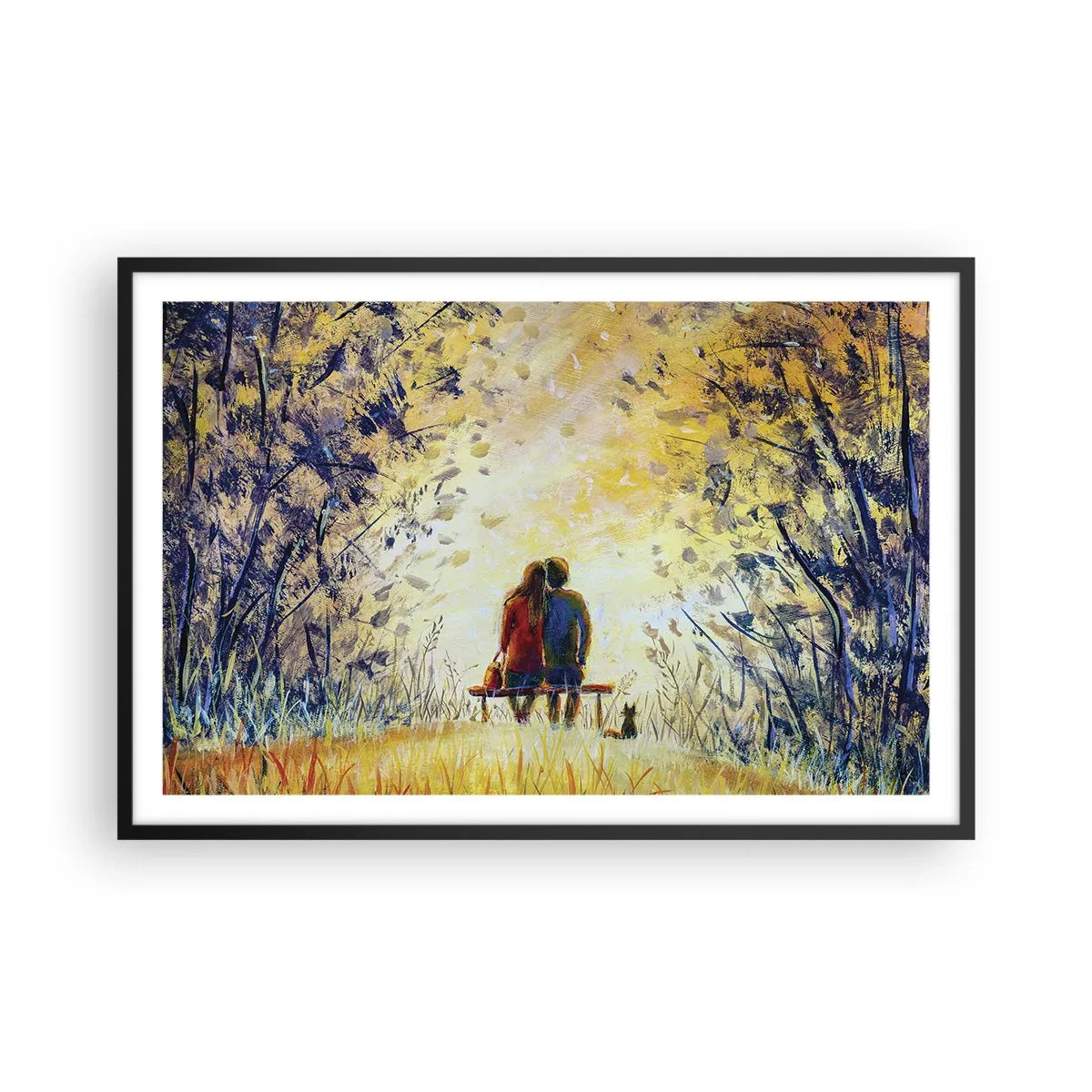 Poster în ramă neagră - Un moment magic - 91x61 cm
