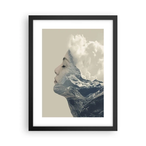 Poster în ramă neagră - Frumusețea elementelor - 30x40 cm