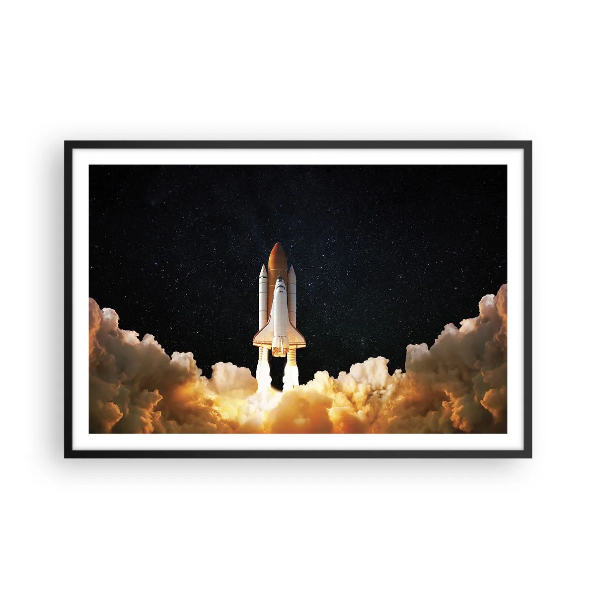 Poster în ramă neagră - Ad astra! - 91x61 cm