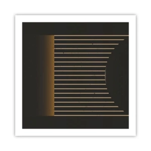 Poster - Explorați întunericul - 60x60 cm