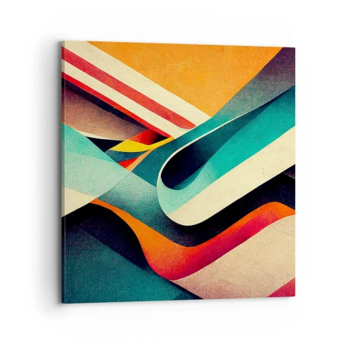 Tablou pe pânză - Compoziție intensă - 70x70 cm