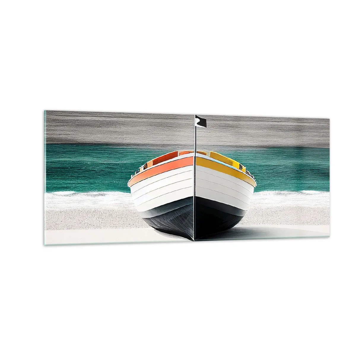 Tablou pe sticlă - În locul ei - 100x40 cm