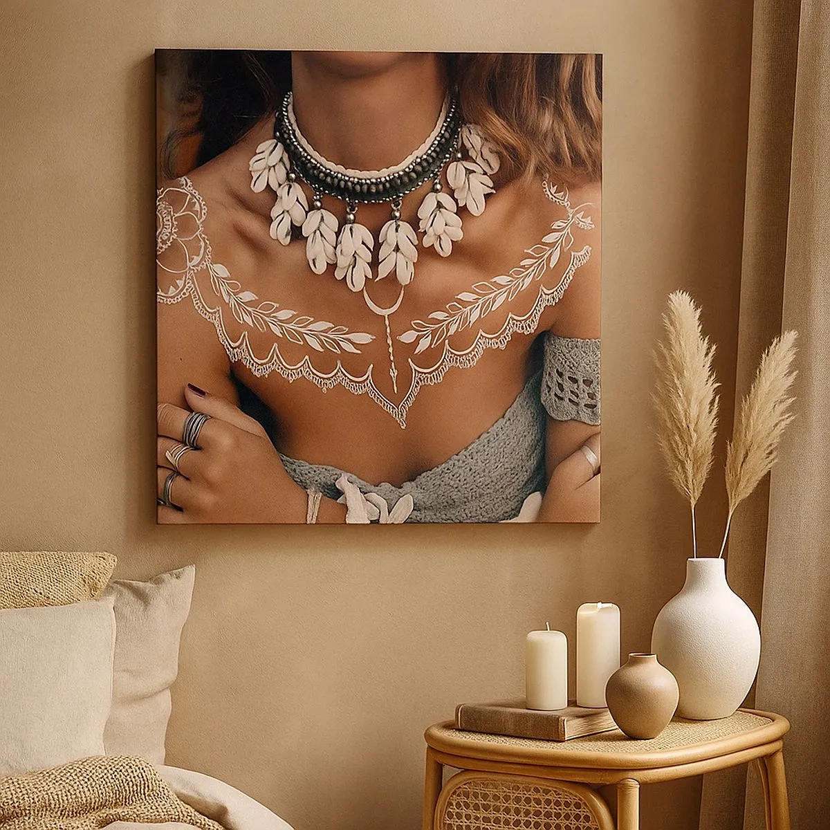 Tablou pe pânză - Talismanele, ritualurile feminității - 30x30 cm