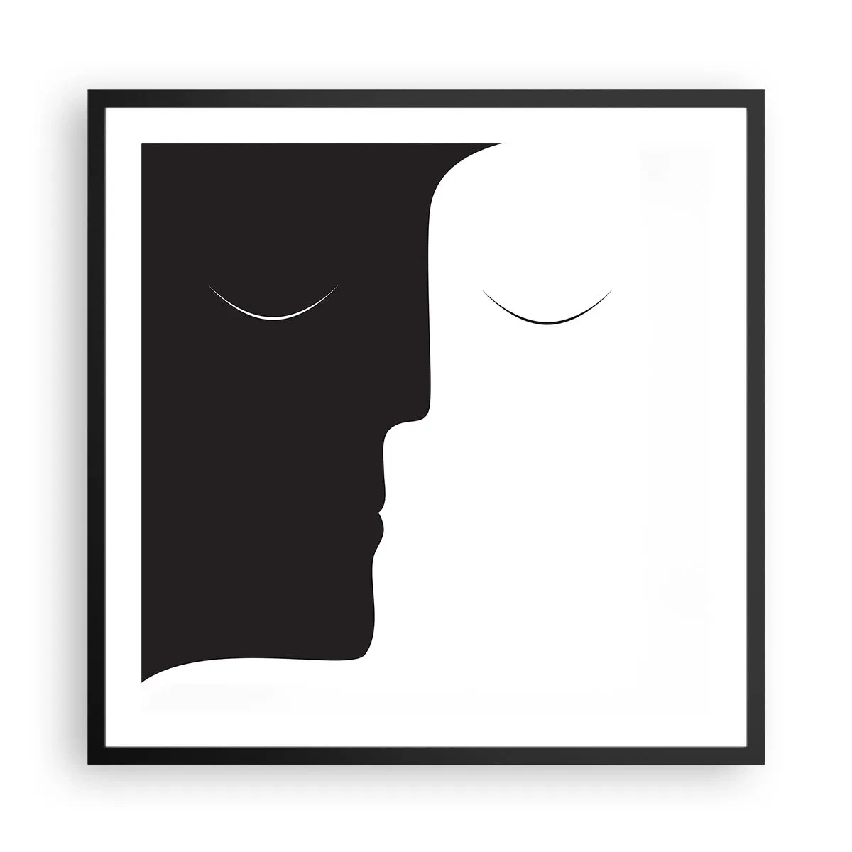 Poster în ramă neagră - Unitatea contrariilor - 60x60 cm