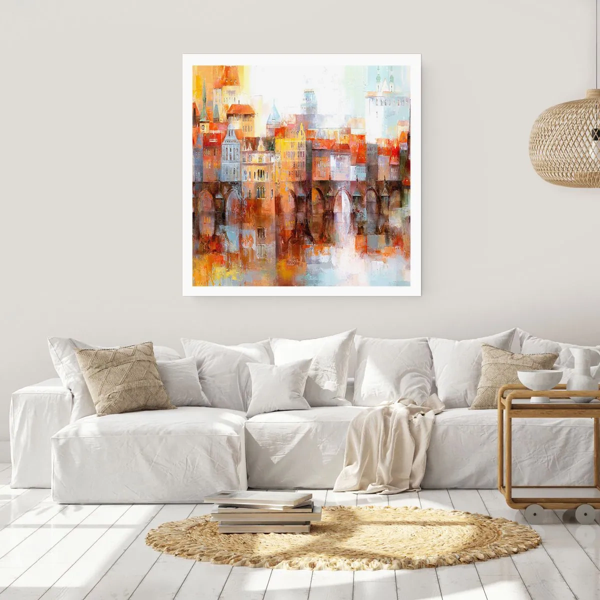 Poster - Frumos și sub pod - 60x60 cm