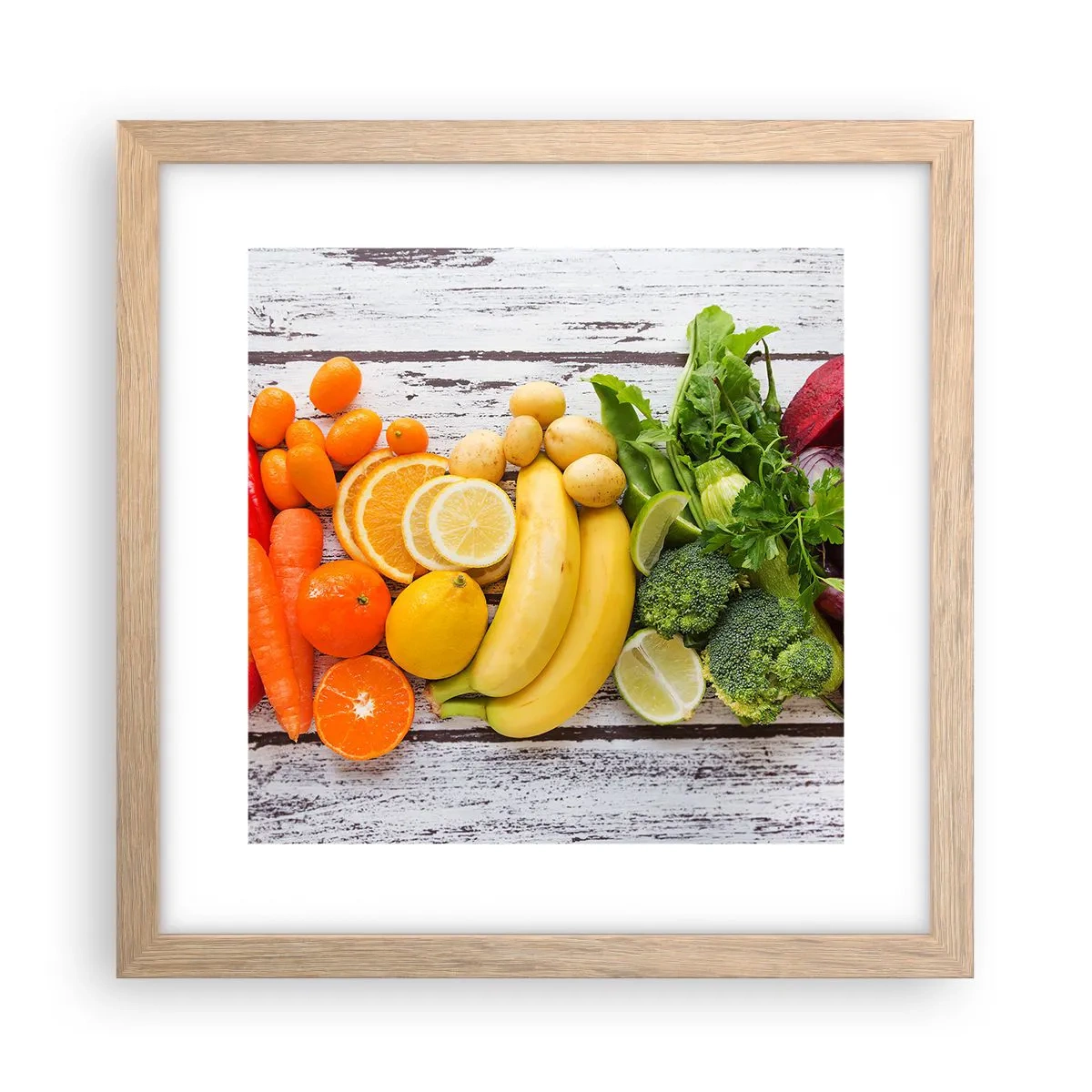 Poster în ramă de stejar deschis - Nu este de ajuns? - 30x30 cm