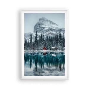 Poster în ramă albă - Refugiu canadian - 61x91 cm
