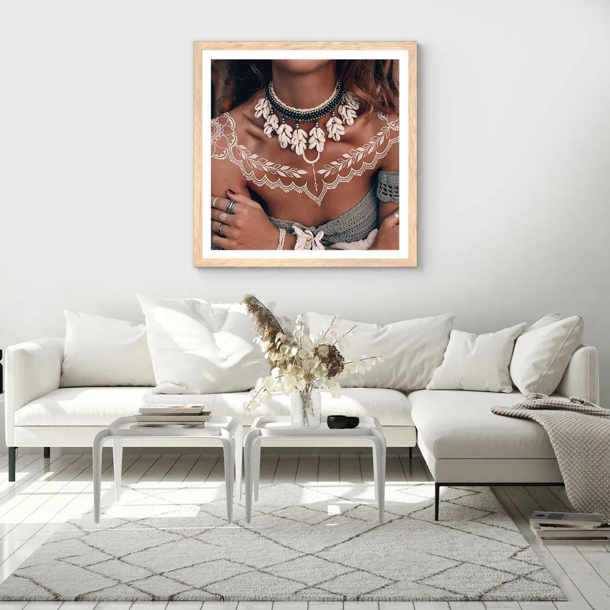 Poster în ramă de stejar deschis - Talismanele, ritualurile feminității - 40x40 cm