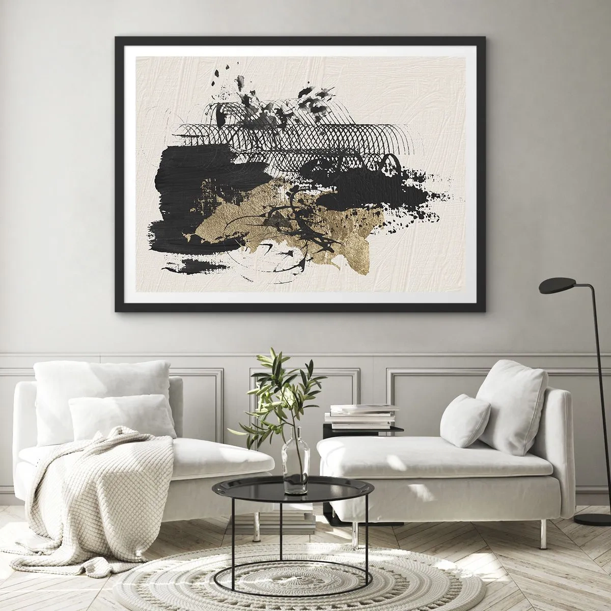 Poster în ramă neagră - Compoziție cu pasiune - 50x40 cm