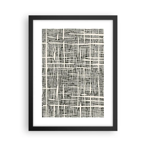 Poster în ramă neagră - O compoziție țesută - 30x40 cm