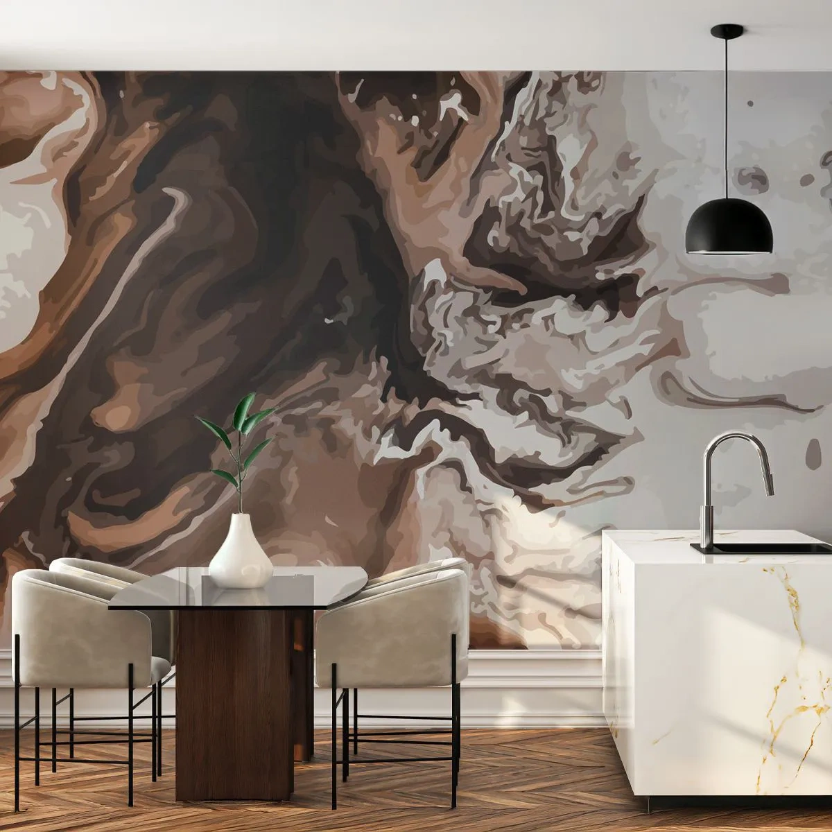 Tapet Standard Eco - Cadrilul culorilor - Abstracția, Bucată, Model modern - 400x280 cm