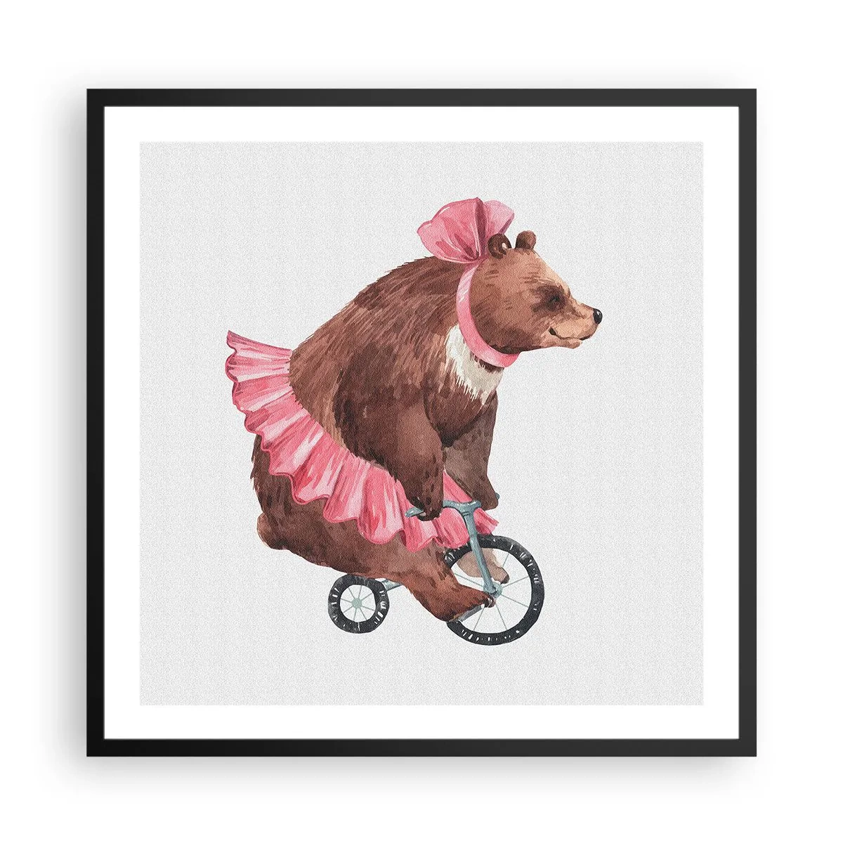 Poster în ramă neagră - Ce circ! - 60x60 cm