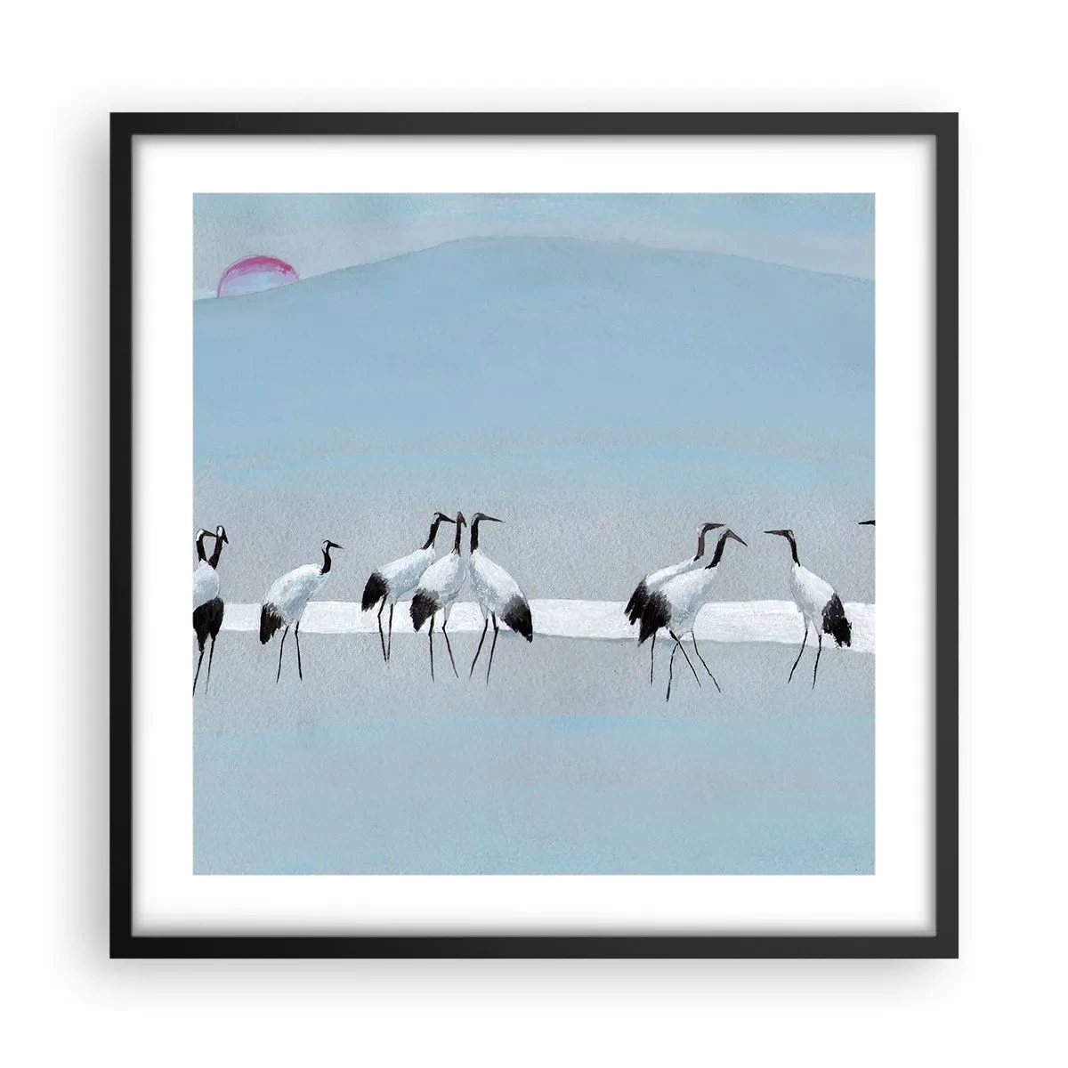 Poster în ramă neagră - După o zi fierbinte - 50x50 cm