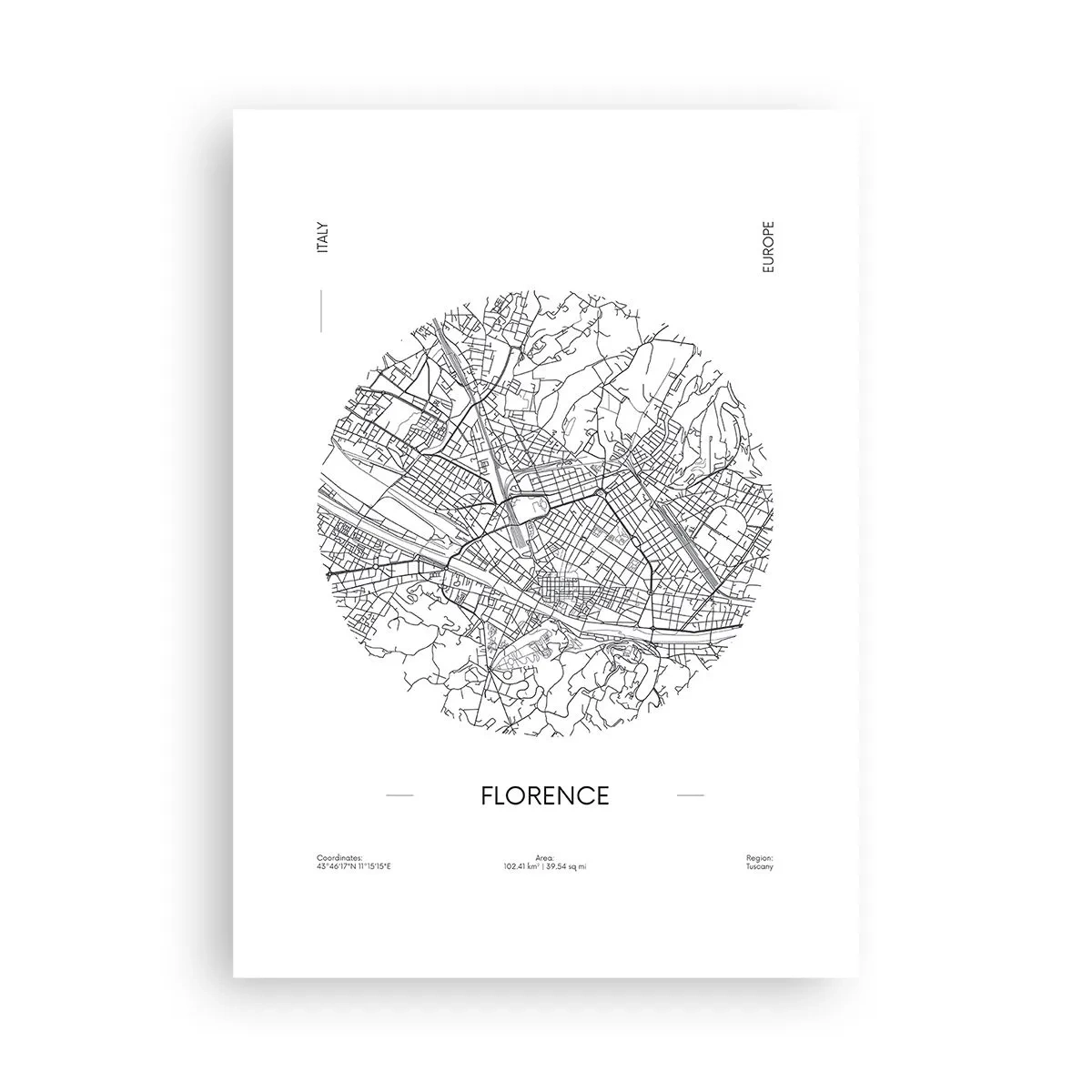 Poster - Anatomia Florenței - 50x70 cm