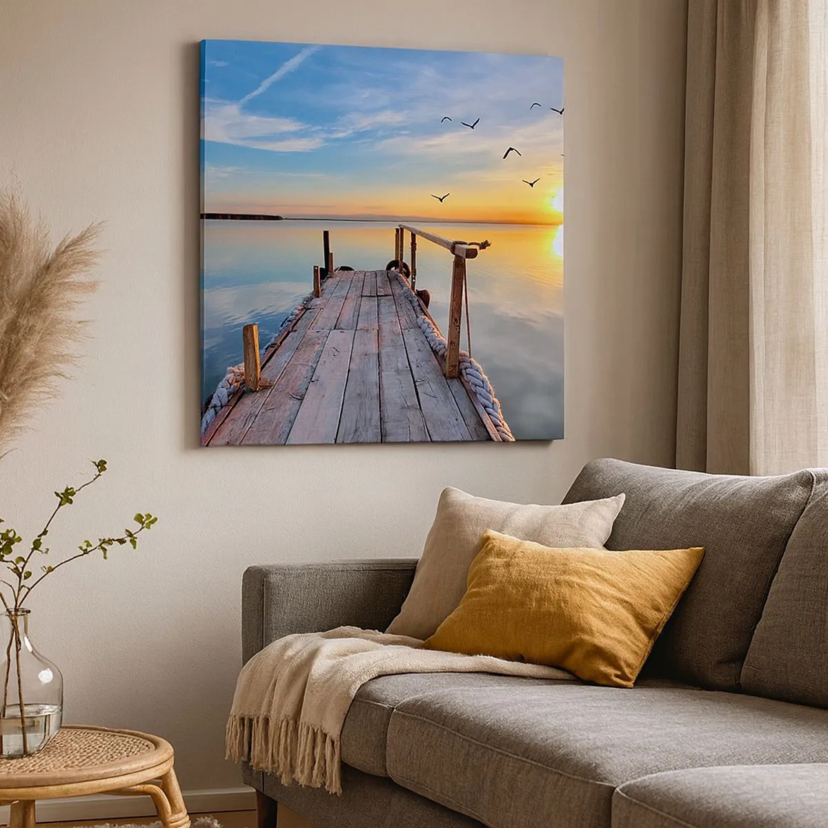 Tablou pe pânză - Mergând înainte spre soare - 30x30 cm