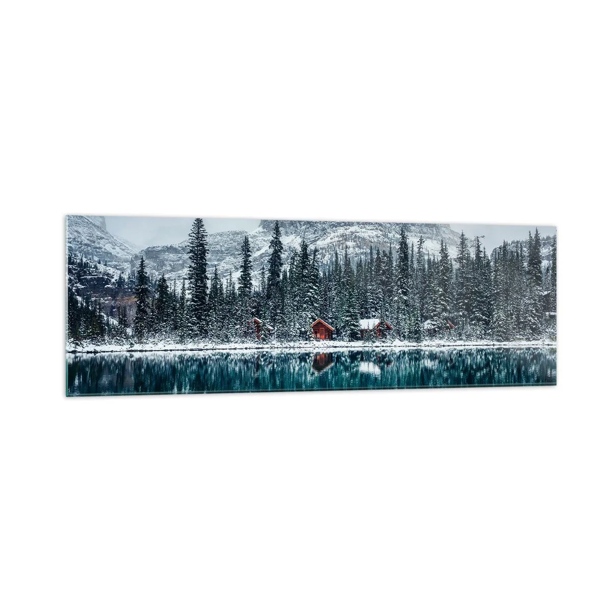 Tablou pe sticlă - Refugiu canadian - 160x50 cm