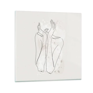 Tablou pe sticlă - Un moment pentru vis - 30x30 cm