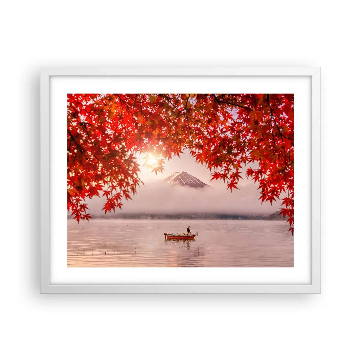Poster în ramă albă - În stil japonez - 50x40 cm
