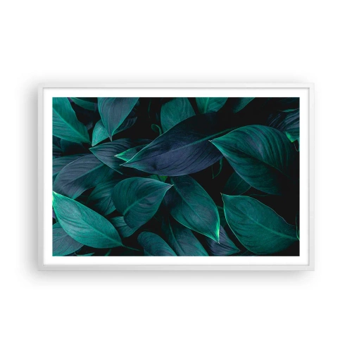 Poster în ramă albă - Verdeața în sine - 91x61 cm