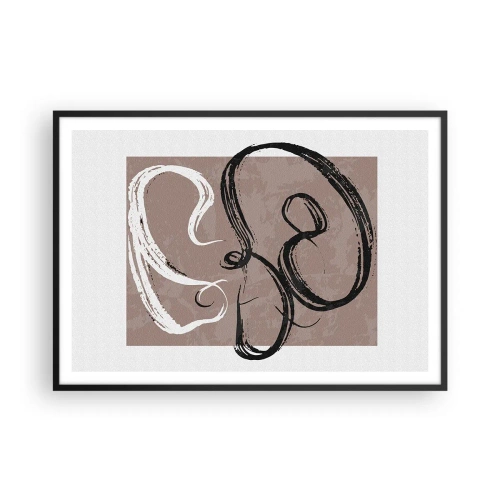 Poster în ramă neagră - Compoziția - căutarea plenitudinii - 100x70 cm