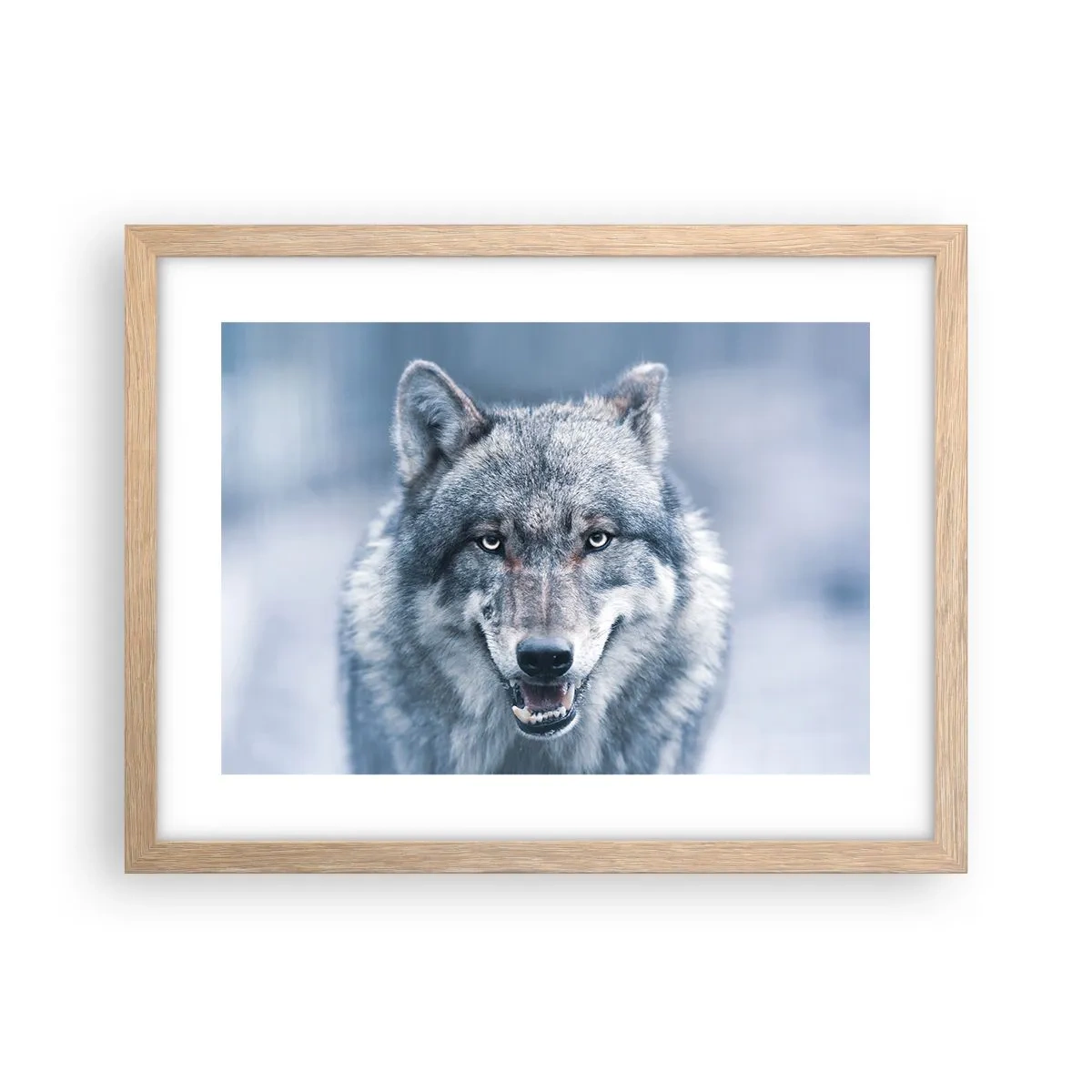 Poster în ramă de stejar deschis - Accepți provocarea? - 40x30 cm