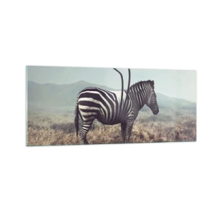 Tablou pe sticlă - Atenție! Defecțiune - 100x40 cm